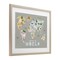 Stupell Industries Kid's Map Of World Grey Framed Print Under Glass, design by Carla Daly